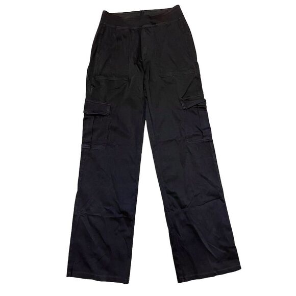 Halara Black Cargo Pants Women's Size M Long Length - Picture 1 of 9